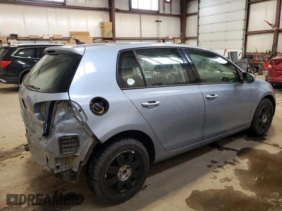 2012 Volkswagen Golf TDI with VIN WVWDM7AJ0CW144803, listed as a Copart auction lot 61574455 with 184,152 mi miles and Salvage title. Bid and sale history available at DreamBid. Image 3.