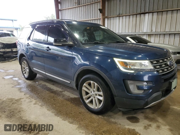 2017 Ford Explorer XLT with VIN 1FM5K7DH4HGD78362, listed as a Copart auction lot 51101545 with 127,091 mi miles and Salvage Title. Bid and sale history available at DreamBid. Image 4.