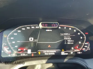 2022 BMW M4 Competition xDrive with VIN WBS43AZ0XNCL07336, listed as a Copart auction lot 42298385 with 16,107 mi miles and Salvage Title. Bid and sale history available at carsss.com. Image 9.