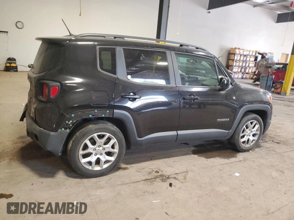 2017 Jeep Renegade Latitude with VIN ZACCJABB8HPG23144, listed as a Copart auction lot 54683905 with 82,950 mi miles and Salvage Title. Bid and sale history available at carsss.com. Image 3.