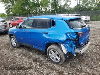 2024 Jeep Compass Sport with VIN 3C4NJDAN5RT576865, listed as a Copart auction lot 58036235 with 9,890 mi miles and Salvage title. Bid and sale history available at DreamBid. Image 2.