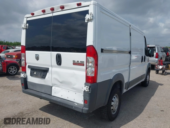 2017 Ram ProMaster Cargo with VIN 3C6TRVAG8HE511963, listed as a IAAI auction lot 42175541 with 220,438 mi miles and . Bid and sale history available at DreamBid. Image 4.