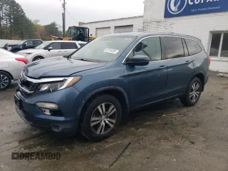 2017 Honda Pilot EX-L with VIN 5FNYF6H50HB087738, listed as a Copart auction lot 52154535 with 62,793 mi miles and Salvage Title. Bid and sale history available at DreamBid. Image 1.