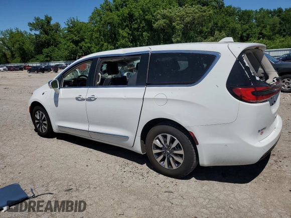 2022 Chrysler Pacifica Hybrid Limited z VIN 2C4RC1S7XNR123039, wystawiony jako Copart lot #57786915 z przebiegiem 61 616 mil mil oraz Szkoda całkowita • Salvage title. Historia ofert i sprzedaży dostępna na DreamBid. Obrazek 2.