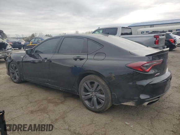 2022 Acura TLX w/A-Spec Package with VIN 19UUB5F51NA003892, listed as a Copart auction lot 53790725 with 52,986 mi miles and Salvage title. Bid and sale history available at DreamBid. Image 2.