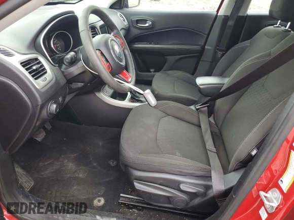2020 Jeep Compass Sport z VIN 3C4NJCABXLT166098, wystawiony jako Copart lot #50807445 z przebiegiem 87 719 mil mil oraz Szkoda całkowita • Salvage title. Historia ofert i sprzedaży dostępna na DreamBid. Obrazek 7.