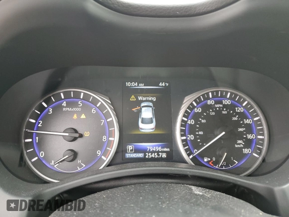 2015 Infiniti Q50 Premium with VIN JN1BV7AP6FM356004, listed as a Copart auction lot 86213714 with 79,496 mi miles and Salvage title. Bid and sale history available at DreamBid. Image 9.