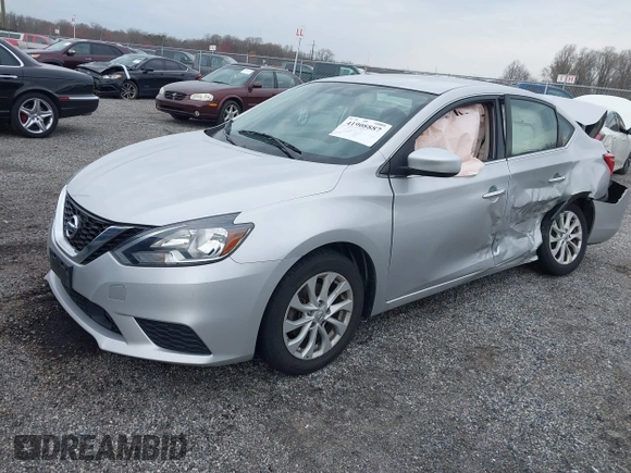 2018 Nissan Sentra SV with VIN 3N1AB7AP2JL624330, listed as a IAAI auction lot 41908887 with 79,473 mi miles. Bid and sale history available at carsss.com. Image 2.