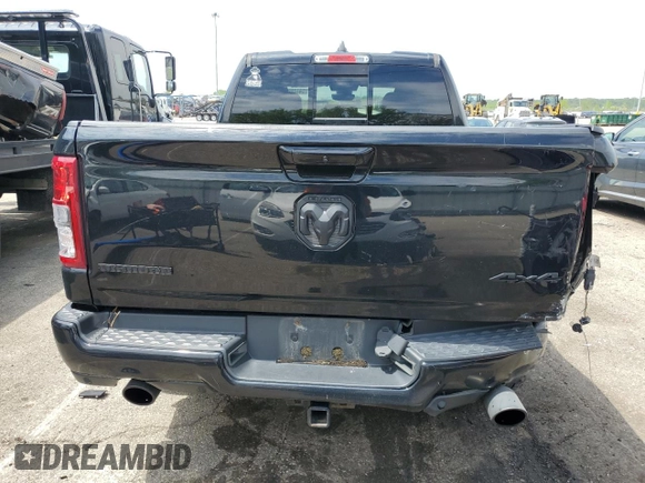 2022 Ram 1500 Big Horn z VIN 1C6SRFBT2NN137192, wystawiony jako Copart lot #56176235 z przebiegiem 78 236 mil mil oraz Szkoda całkowita • Salvage title. Historia ofert i sprzedaży dostępna na DreamBid. Obrazek 6.