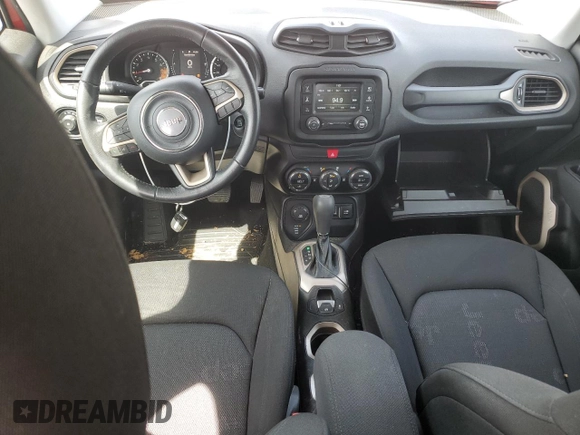 2017 Jeep Renegade Latitude with VIN ZACCJBBB6HPE38872, listed as a Copart auction lot 49325925 with 93,796 mi miles and Salvage Title. Bid and sale history available at carsss.com. Image 8.
