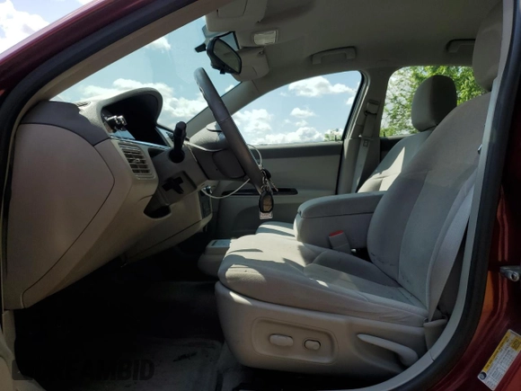 2009 Buick LaCrosse CX with VIN 2G4WC582691191943, listed as a Copart auction lot 60344605 with 114,845 mi miles and Salvage title. Bid and sale history available at DreamBid. Image 7.