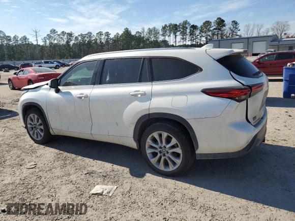 2021 Toyota Highlander Hybrid Limited с VIN 5TDYARAH3MS006077, выставлен на аукционе Copart как лот 43145585 с пробегом 121 815 миль миль и Списание • Salvage title. История ставок и продаж доступна на DreamBid. Изображение 2.