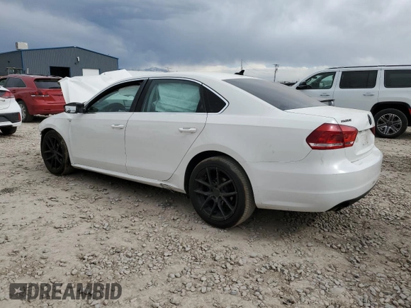 2014 Volkswagen Passat Wolfsburg Edition with VIN 1VWAT7A38EC030430, listed as a Copart auction lot 52432355 with Not provided miles and Salvage title. Bid and sale history available at DreamBid. Image 2.