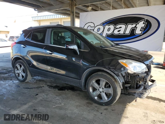 2013 Buick Encore Leather with VIN KL4CJCSB7DB103415, listed as a Copart auction lot 53165485 with 24,019 mi miles and Salvage Title. Bid and sale history available at carsss.com. Image 4.