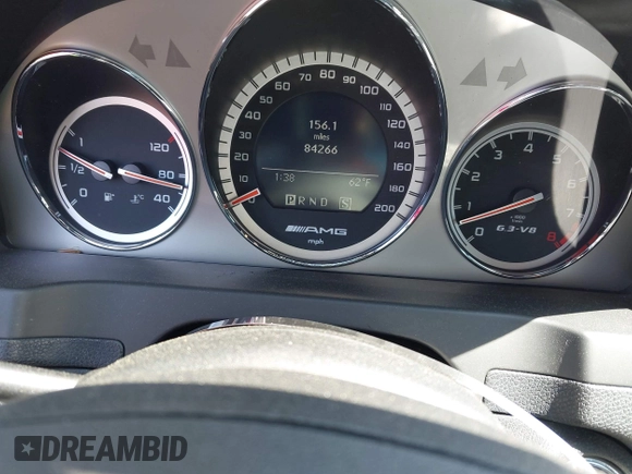 2008 Mercedes-Benz C 63 AMG with VIN WDDGF77X08F179566, listed as a IAAI auction lot 41984926 with 84,266 mi miles and . Bid and sale history available at DreamBid. Image 7.