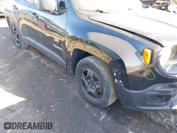 2017 Jeep Renegade Sport with VIN ZACCJAAB7HPF43822, listed as a IAAI auction lot 41752500 with Not Provided miles and . Bid and sale history available at DreamBid. Image 6.