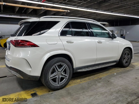 2020 Mercedes-Benz GLE with VIN 4JGFB4KB2LA136571, listed as a Copart auction lot 47412025 with 76,641 mi miles and Salvage Title. Bid and sale history available at carsss.com. Image 3.