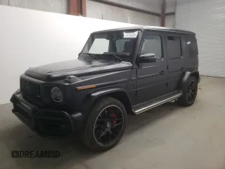 2022 Mercedes-Benz G 63 AMG with VIN W1NYC7HJ2NX444083, listed as a Copart auction lot 64764324 with 7,909 mi miles and Salvage title. Bid and sale history available at DreamBid. Image 1.