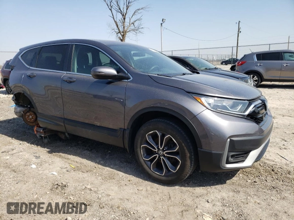 2020 Honda CR-V EX with VIN 2HKRW2H50LH628021, listed as a Copart auction lot 48953955 with 69,565 mi miles and Salvage Title. Bid and sale history available at carsss.com. Image 4.