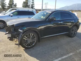 2017 Infiniti QX70 z VIN JN8CS1MU0HM144151, wystawiony jako Copart lot #44569835 z przebiegiem 86 131 mil mil oraz Szkoda całkowita • Salvage title. Historia ofert i sprzedaży dostępna na DreamBid. Obrazek 1.