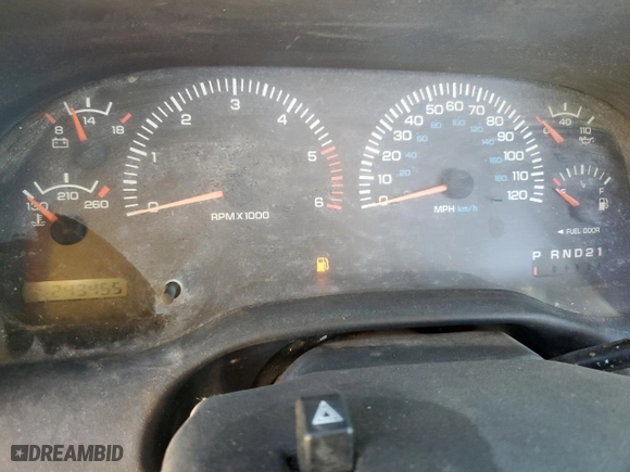 1998 Dodge Ram 1500 with VIN 1B7HC16Y6WS534971, listed as a Copart auction lot 48855355 with 243,455 mi miles and Non Repairable. Bid and sale history available at carsss.com. Image 9.
