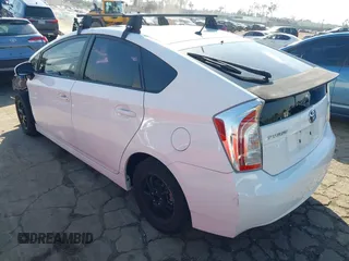 2013 Toyota Prius One with VIN JTDKN3DU9D5636515, listed as a IAAI auction lot 41505799 with 184,600 mi miles. Bid and sale history available at carsss.com. Image 3.