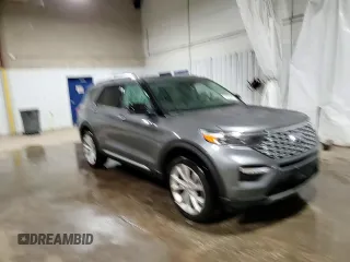 2024 Ford Explorer Platinum with VIN 1FM5K8HC8RGA65577, listed as a Copart auction lot 51620125 with 6,808 mi miles and Salvage Title. Bid and sale history available at carsss.com. Image 14.