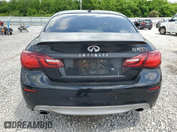 2017 Infiniti Q70 3.7 with VIN JN1BY1AP7HM740431, listed as a Copart auction lot 54449265 with 129,598 mi miles and Salvage title. Bid and sale history available at DreamBid. Image 6.