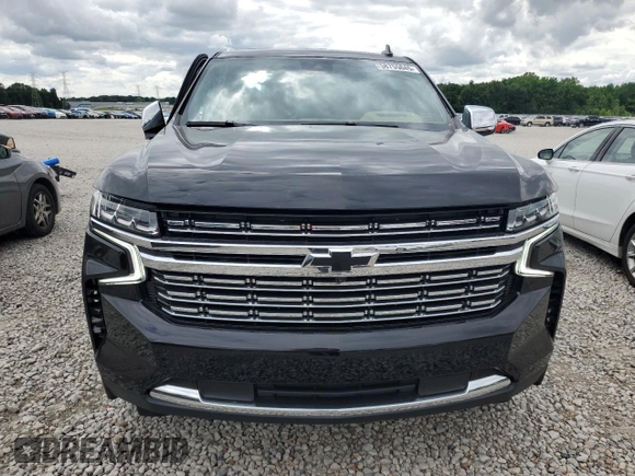 2023 Chevrolet Tahoe Premier with VIN 1GNSKSKD8PR279533, listed as a Copart auction lot 58755045 with 25,233 mi miles and Salvage title. Bid and sale history available at DreamBid. Image 5.
