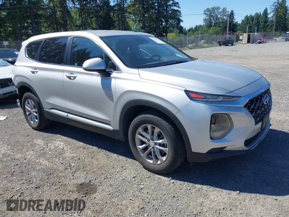 2019 Hyundai Santa Fe SE with VIN 5NMS2CAD9KH122140, listed as a IAAI auction lot 42616171 with 50,794 mi miles and . Bid and sale history available at DreamBid. Image 1.