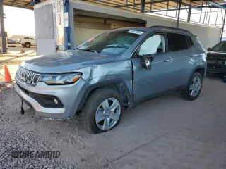2022 Jeep Compass North with VIN 3C4NJDBB7NT209884, listed as a Copart auction lot 44819015 with 22,646 mi miles and Salvage Title. Bid and sale history available at DreamBid. Image 1.