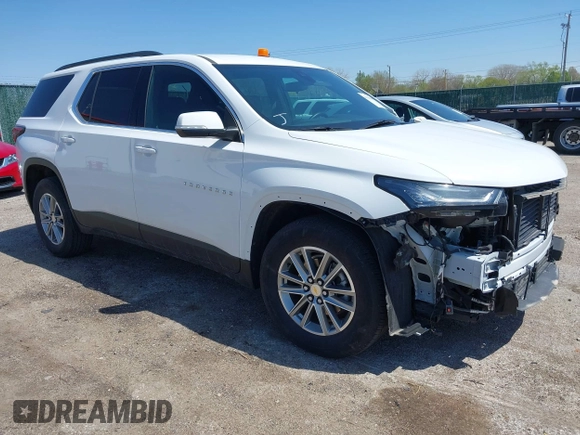 2023 Chevrolet Traverse LT Cloth with VIN 1GNEVGKWXPJ226057, listed as a IAAI auction lot 41940599 with 12,670 mi miles. Bid and sale history available at carsss.com. Image 1.