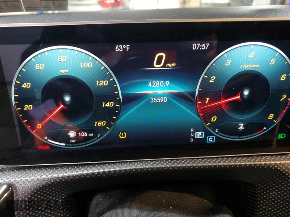 2020 Mercedes-Benz A 220 with VIN W1K3G4FB5LW046584, listed as a Copart auction lot 85710734 with 35,590 mi miles and Salvage Title. Bid and sale history available at DreamBid. Image 9.