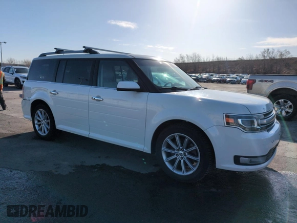 2013 Ford Flex Limited with VIN 2FMHK6D89DBD32485, listed as a Copart auction lot 52324595 with 144,173 mi miles and Salvage Title. Bid and sale history available at carsss.com. Image 4.