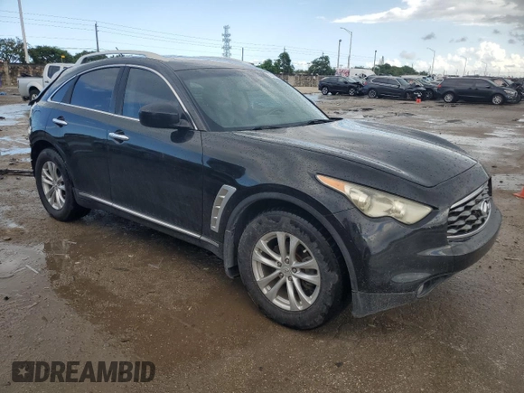 2009 Infiniti FX35 with VIN JNRAS18U39M104502, listed as a Copart auction lot 77545084 with 103,278 mi miles and Salvage Title. Bid and sale history available at carsss.com. Image 4.