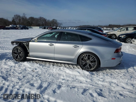 2018 Audi A7 Premium Plus with VIN WAUW3AFC9JN087620, listed as a Copart auction lot 42178915 with 87,445 mi miles and Salvage title. Bid and sale history available at DreamBid. Image 2.