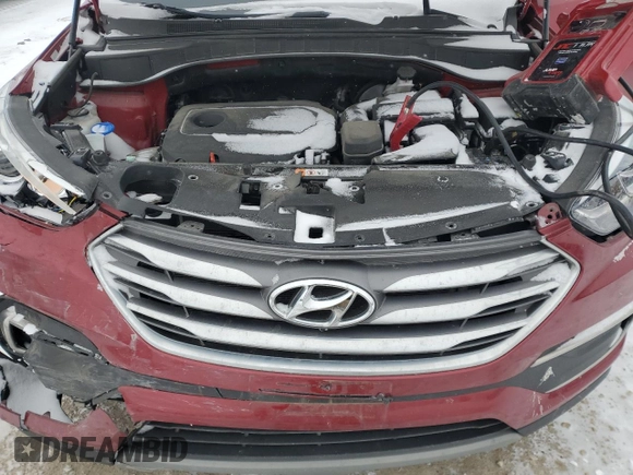 2018 Hyundai Santa Fe 2.4L z VIN 5XYZTDLB0JG547428, wystawiony jako Copart lot #45593005 z przebiegiem 51 394 mil mil oraz Szkoda całkowita • Salvage title. Historia ofert i sprzedaży dostępna na DreamBid. Obrazek 12.