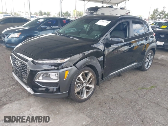 2019 Hyundai Kona Limited with VIN KM8K33A55KU299911, listed as a IAAI auction lot 41933000 with 3,671 mi miles. Bid and sale history available at carsss.com. Image 17.
