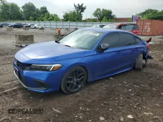 2023 Honda Civic Sport with VIN 2HGFE2F50PH523679, listed as a Copart auction lot 61300035 with 34,613 mi miles and Salvage title. Bid and sale history available at DreamBid. Image 1.