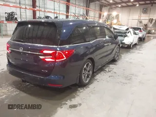 2024 Honda Odyssey Elite with VIN 5FNRL6H92RB005123, listed as a IAAI auction lot 41572778 with 9,312 mi miles. Bid and sale history available at carsss.com. Image 4.