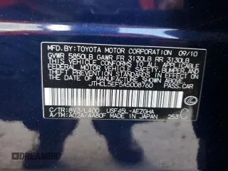 2010 Lexus LS 460 z VIN JTHCL5EF5A5008760, wystawiony jako Copart lot #86811184 z przebiegiem 141 508 mil mil oraz Szkoda całkowita • Salvage title. Historia ofert i sprzedaży dostępna na DreamBid. Obrazek 13.