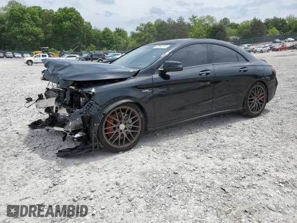 2018 Mercedes-Benz CLA 45 AMG z VIN WDDSJ5CB7JN566442, wystawiony jako Copart lot #57353115 z przebiegiem 90 555 mil mil oraz Szkoda całkowita • Salvage title. Historia ofert i sprzedaży dostępna na DreamBid. Obrazek 1.