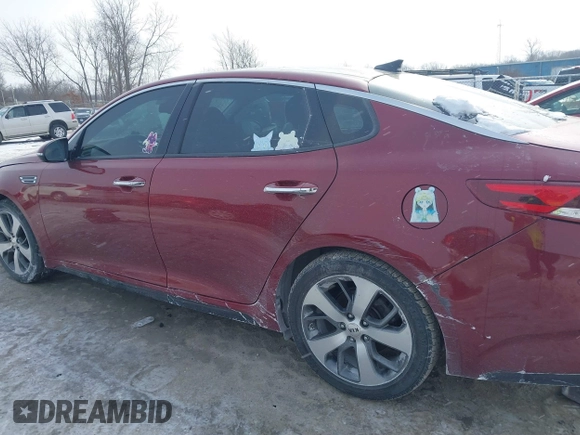 2019 Kia Optima LX with VIN 5XXGT4L31KG349821, listed as a IAAI auction lot 41366118 with 94,181 mi miles. Bid and sale history available at carsss.com. Image 14.