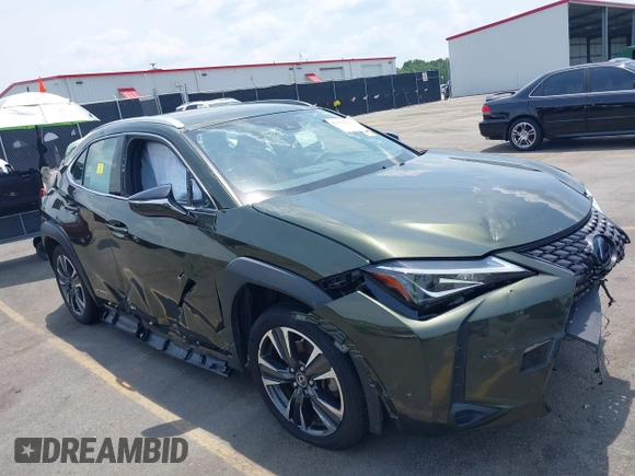 2020 Lexus UX 250h with VIN JTHX9JBH8L2033882, listed as a IAAI auction lot 42562160 with 62,848 mi miles and . Bid and sale history available at DreamBid. Image 1.