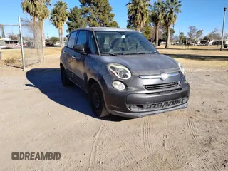 2014 FIAT 500L Pop with VIN ZFBCFAAH1EZ000178, listed as a Copart auction lot 89201995 with 48,071 mi miles and Clean Title. Bid and sale history available at carsss.com. Image 1.
