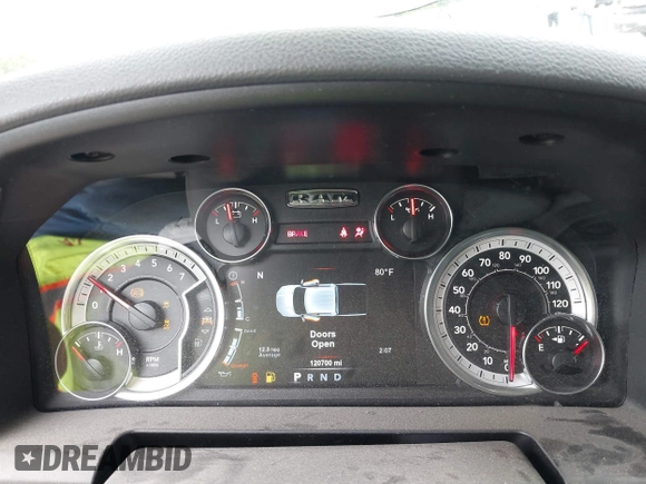 2018 Ram 1500 Big Horn with VIN 3C6RR7LT9JG230152, listed as a IAAI auction lot 40124859 with 120,700 mi miles. Bid and sale history available at carsss.com. Image 7.
