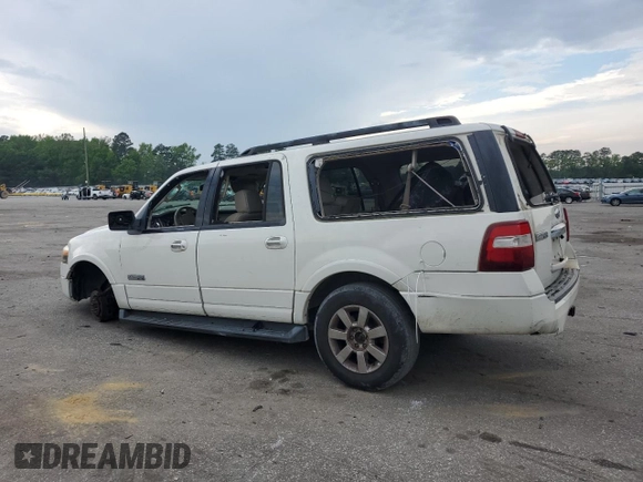2008 Ford Expedition Max SSV z VIN 1FMFK165X8LA67501, wystawiony jako Copart lot #54390045 z przebiegiem 282 006 mil mil oraz Szkoda całkowita • Salvage title. Historia ofert i sprzedaży dostępna na DreamBid. Obrazek 2.
