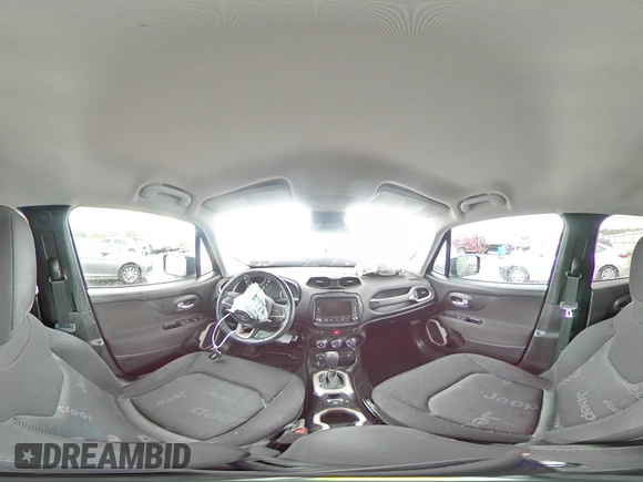 2017 Jeep Renegade Latitude with VIN ZACCJBBB5HPF79240, listed as a Copart auction lot 60399975 with 65,242 mi miles and Salvage title. Bid and sale history available at DreamBid. Image 14.