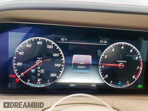 2020 Mercedes-Benz S 560 z VIN W1KUG8DB1LA586803, wystawiony jako Copart lot #55816675 z przebiegiem 55 539 mil mil oraz Nie do naprawy • Non repairable. Historia ofert i sprzedaży dostępna na DreamBid. Obrazek 9.