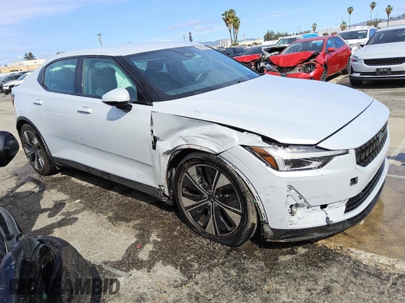 2023 Polestar 2 with VIN YSMEG3KA3PL143983, listed as a Copart auction lot 51378135 with 48,960 mi miles and Clean Title. Bid and sale history available at carsss.com. Image 4.